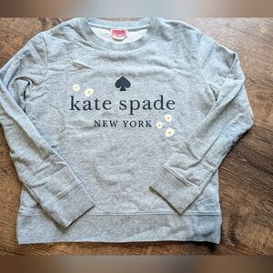 Kate Spade Daisy logo grey crewneck sweater size xs